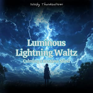 Luminous Lightning Waltz Calming a Restless Mind - Sleepy Thunderstorm