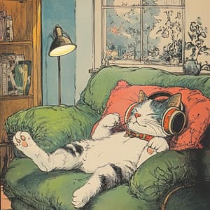 Mystical Tracks: Paws Dancing in Dream's Glow - Music For Cats