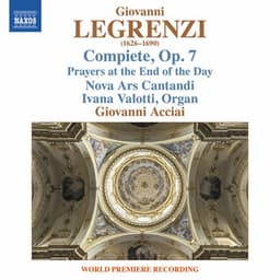 Legrenzi: Compiete, Op. 7 - Giovanni Legrenzi