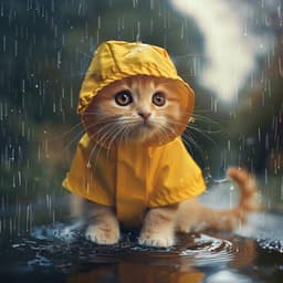 Ronroneo Junto Al Trueno: Sonidos Serenos Para Gatos - Gato tranquilo