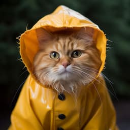 Un Día Lluvioso De Gatos: Lluvia Ambiente Relajante - Musicoterapia de jazz para gatos