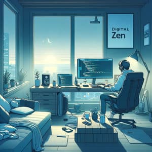 Digital Zen: Coding to Chillout Beats - Electronic Music Zone