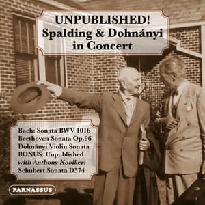 Spalding & Dohnányi in Concert - Albert Spalding