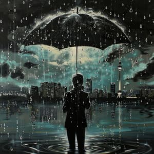 Fließender Regenschatten - Schlafregengeräusche