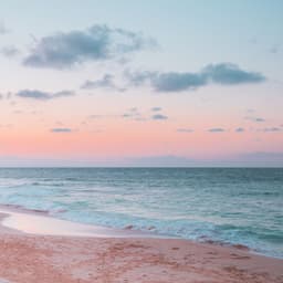 Waves Symphony: Harmonic Oceanic Melodies of Peace - Waterfall in the distance