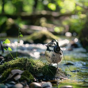 Nature's Study: Binaural Birds and Creek Melodies - 92 96 Hz - Music for Focus and Concentration