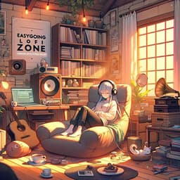 Easygoing Lofi Zone: Unwind with Stress Relief - Study Time Collection