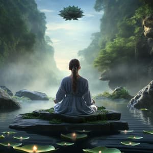 Water's Harmony: Yoga Meditation Melodies - River Sound for Sleep