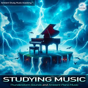 Studying Music: Thunderstorm Sounds and Ambient Piano Music For Studying, Calm Music For Focus and Concentration, ADHD Deep Focus and Calm Music and Thunderstorm - Ambient Study Music Academy