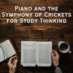 Nature Sounds: Piano and the Symphony of Crickets for Study Thinking - Natures Orchestra
