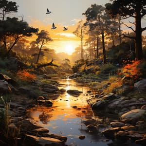 Meditación En La Orilla: Ambiente Tranquilo Con Cantos De Pájaros Y Naturaleza - Luces del horizonte