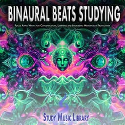 Binaural Beats Studying: Focus Alpha Waves for Concentration, Learning and Increasing Memory for Productivity - Study Music Library