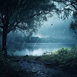 Peaceful Nocturne: Rain by the Lake - Rain for Deeper Sleep