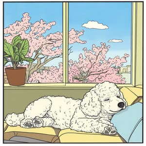 Paws in Paradise: A Canine's Dream Come True - RW Sleeping Puppy
