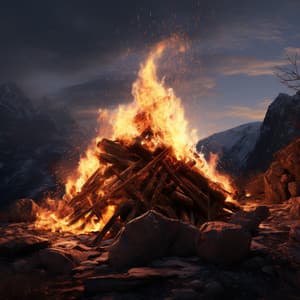 Yoga by the Fire: Calming Warmth - Retrosoft