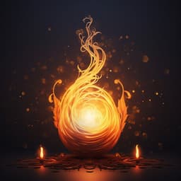 Meditation Flame: Fire-inspired Serene Music - Zen Hanami