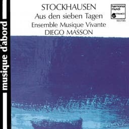 Stockhausen: Aus den sieben Tagen - Karlheinz Stockhausen