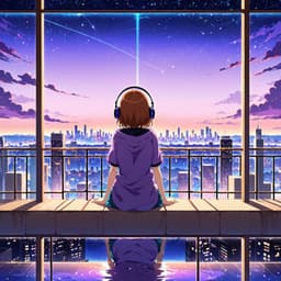 Whispers Beneath Moonlit Lanterns Lofi - Anime Girl Lofi