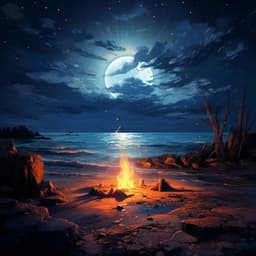 Ocean Waves by the Fireside - Noom Night Fire Sounds