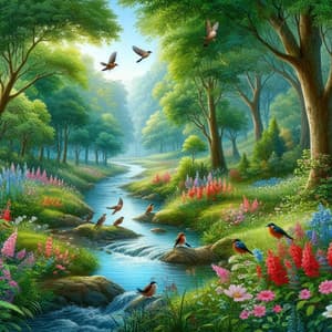 Relaxing Creek Noise with Birds in the Background - Stig Dahl