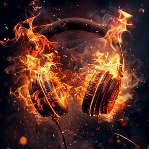 Fire's Cadence: Rhythmic Ember Tunes - Alpha Waves Music