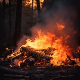 Relajación Infernal: Nocturno Pacífico De Fuego - Efectos de sonidos del bosque