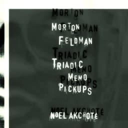 Morton Feldman: Triadic Memo Pickups - Morton Feldman