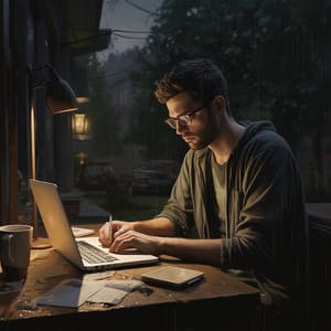 Ritmo Productivo De Oficina Con Lluvia: Música Para Aliviar El Estrés - Sonidos Del Bosques