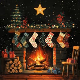 Glowing Tunes: A Fireplace Christmas - Anti Stress Music Zone