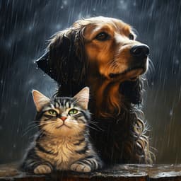 Trueno Armónico Con Compañeros Ronroneantes: Música Para Amigos Felinos - Bosque ambiental