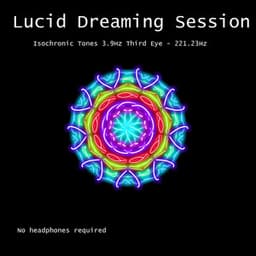 Lucid Dreaming Session Isochronic Tones 3.9Hz Third Eye - 221.23Hz - RafaMu