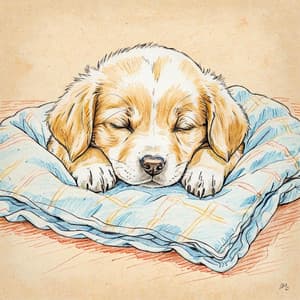 Goldene Schwänzchen: Lofi-Jazz für sanfte Welpen - Soothing Dog Sounds