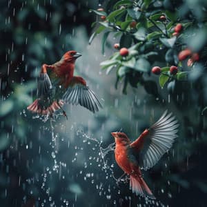 Tranquil Binaural Nature Relaxation: Birds and Rain Sounds - Relaxing Fields Forever