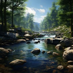 Baby's Water Lullaby: Soft Stream Melodies - Womb Sound