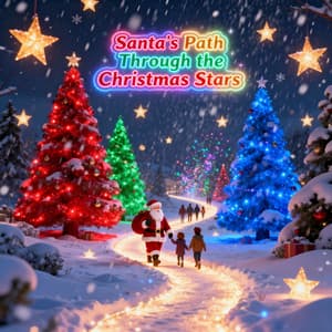 Santa’s Path Through the Christmas Stars - Christmas Song Instrumental