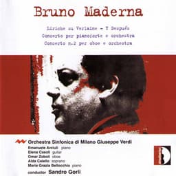 Maderna: Liriche su Verlaine, Y después & Piano Concerto - Bruno Maderna