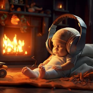 Baby's Firelight: Gentle Lullabies Melody - Good Morning Music