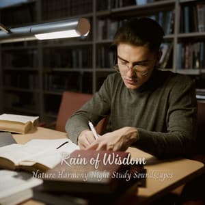 Rain of Wisdom: Nature Harmony Night Study Soundscapes - Deep Rain Sampling