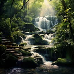 Cats and Waterfalls: Gentle Stream Ambience - Happy Morning Music