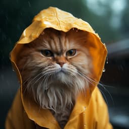 Crecendo De Siesta Gatuna Bajo La Lluvia: Música Para Alivio Del Estrés - Sonido esencial de la naturaleza