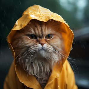 Crecendo De Siesta Gatuna Bajo La Lluvia: Música Para Alivio Del Estrés - Sonido esencial de la naturaleza