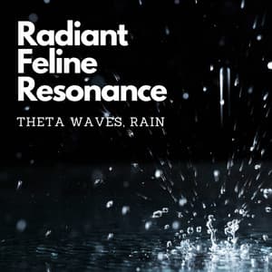 Radiant Feline Resonance: Theta Waves, Rain - Cats Music Zone