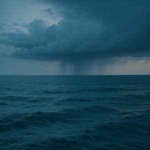 50 Oceanic Melodies: Rain Beneath Sky - Sea Waves Sounds