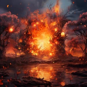 Nature's Fiery Symphony: Embers and Echoes - Christian Hymns
