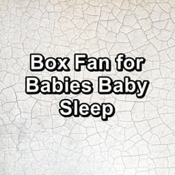 Box Fan for Babies Baby Sleep - White Noise Therapy