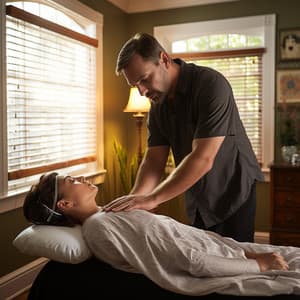 Rain Music for Massage: Easing Echoes - Happy Instrumental Music