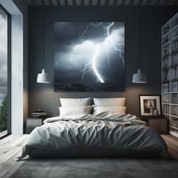 Thunder Dreams: Gentle Sleep Symphony - Golden Frequencies