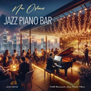 New Orleans Jazz Piano Bar - Chill Romantic Jazz Music Vibes - Jazzy Coffee