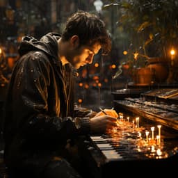 Sesión De Estudio De La Lluvia Y El Piano En Armonía - Lugar de lluvia