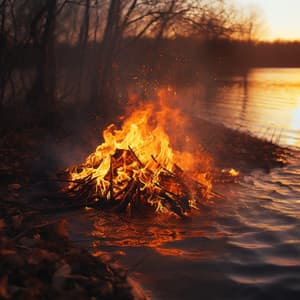 Llamas Crepitantes: Una Sinfonía De Fuego - Naturaleza del Himalaya